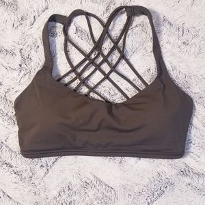 EUC Lululemon Free to Be Wild Bra in Dark Olive